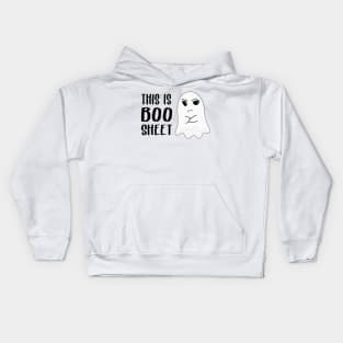 This is Boo Sheet Shit Funny Halloween Ghost Gifts Kids Hoodie